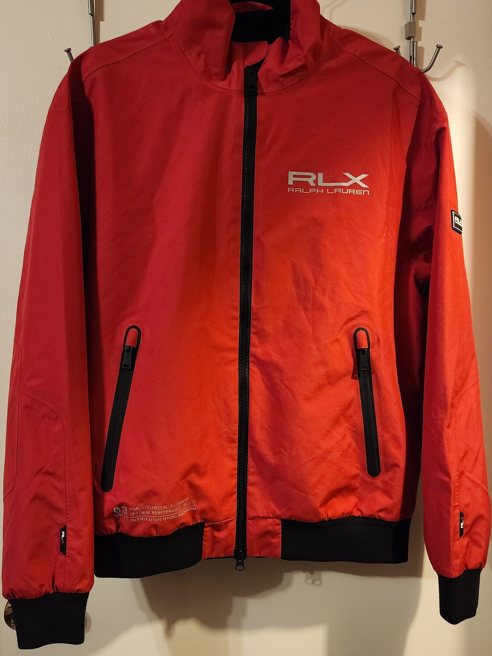 RLX Ralph Lauren Red Men's Windbreaker Jacket
